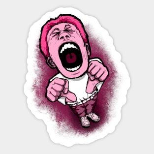 Screaming Man Sticker